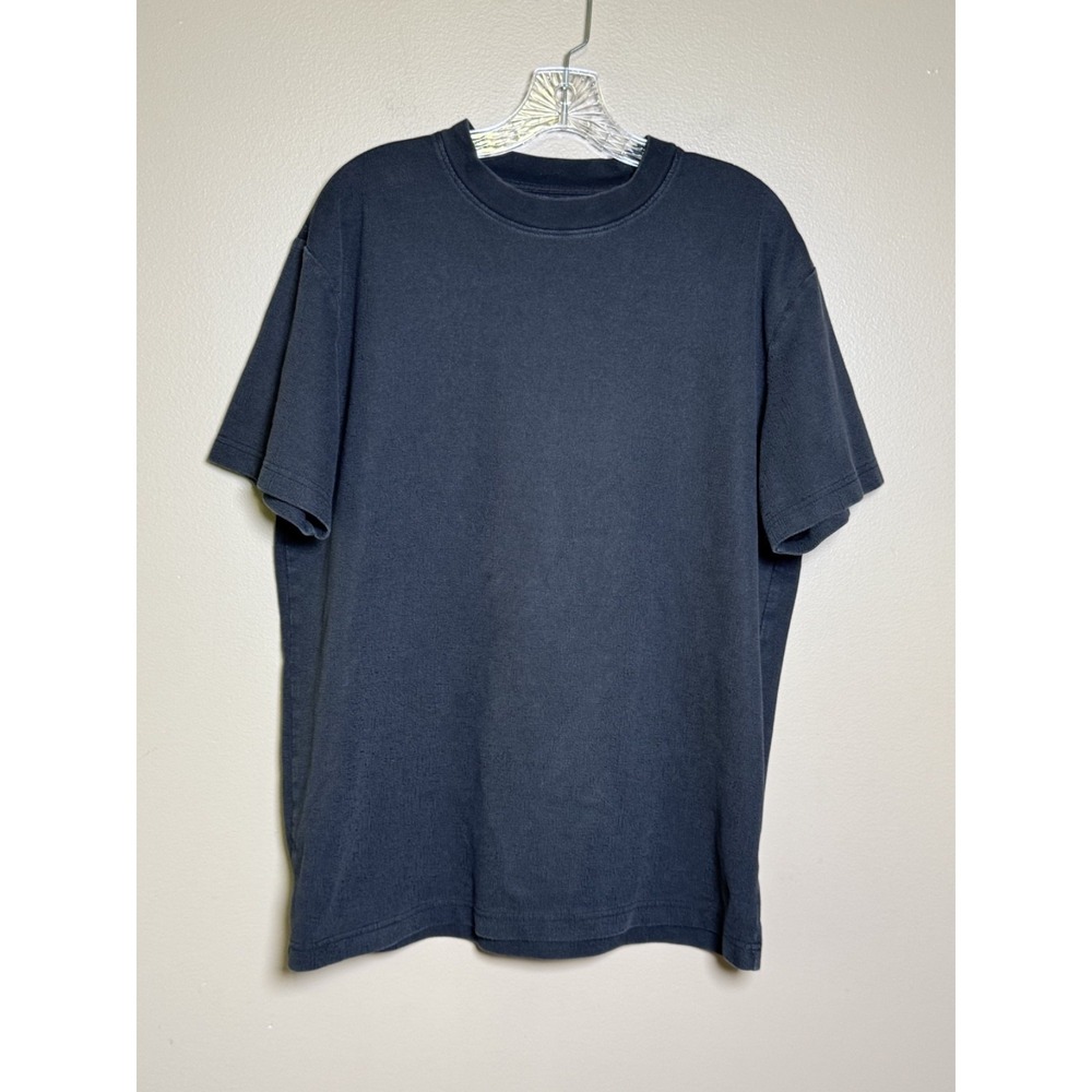 Pacsun Mens Vintage Wash Black T-Shirt Thicker Cotton Blend Crew Neck Size M